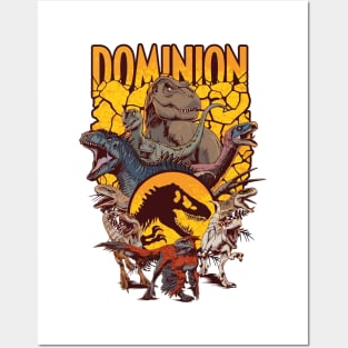 Jurassic Dominion: Dinosaur Ensemble Design Posters and Art